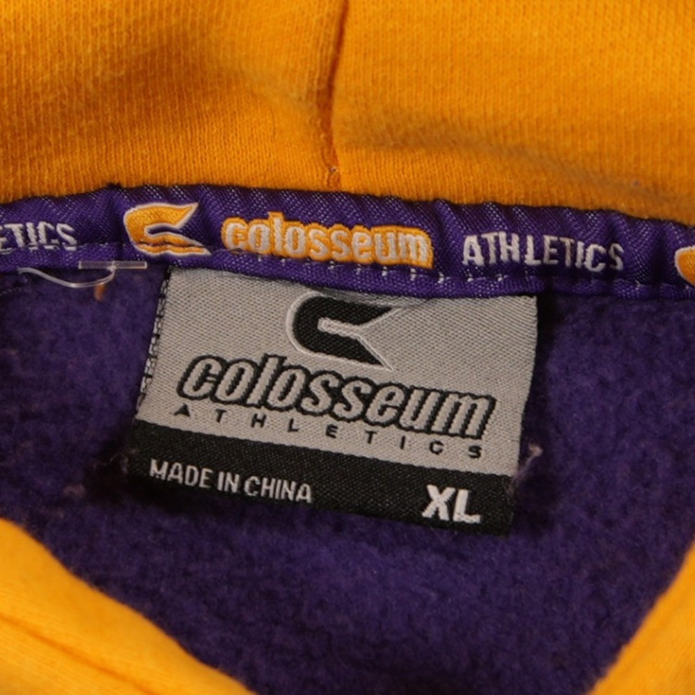 LSU Tigers Embroidered Raglan Colosseum Men Hoodie XL Retro Football Sport - Picture 10 of 16